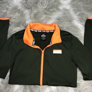 Pink athletic sweater